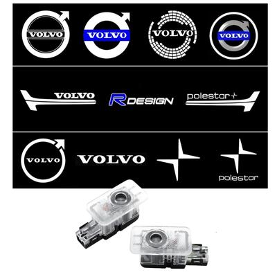 2PCs Car Door Light LED Welcome Laser Projector Logo Lamp Backlight For Rdesign V50 S60 XC60 S40 XC40 XC90 V6 Accesorios