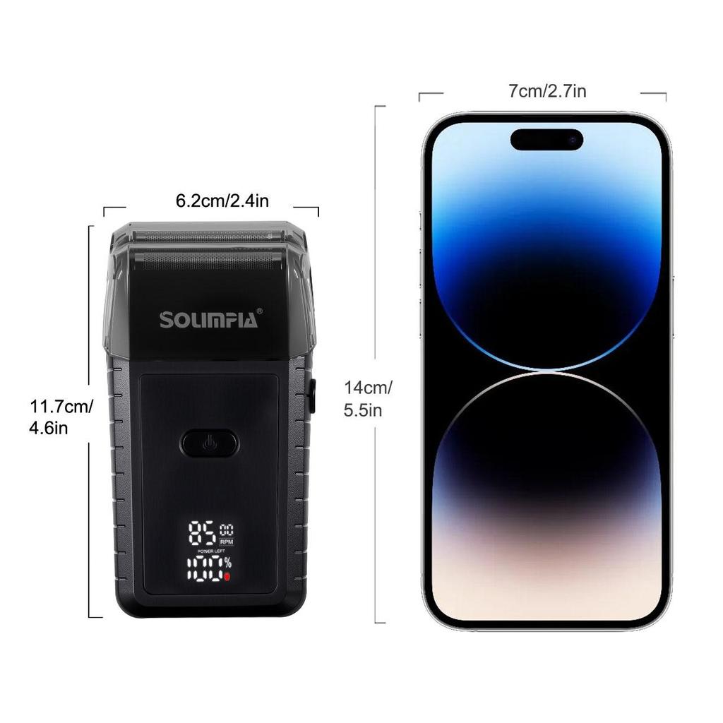 SOUIMPIA 3D Flexible Blade Shaver 7500/8500RPM Dual-Speed Motor with USB Charging