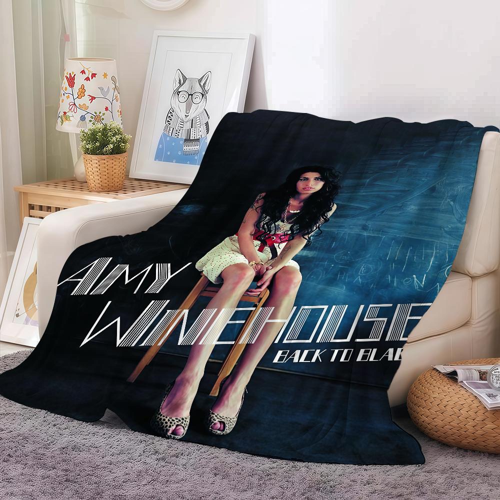 Famosa Cantante Musicale Amy W-winehouse Coperta Calda E Morbida Adatta Per Camera Da Letto Soggiorno Divano Letto Ufficio Viaggio Campeggio