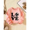 Kids Sweatshirt Crew Neck Sweatshirt with Creative Letter Pattern, Fashion Casual Sportswear for Daily, Party, Vacation Gift, Spring and Autumn
