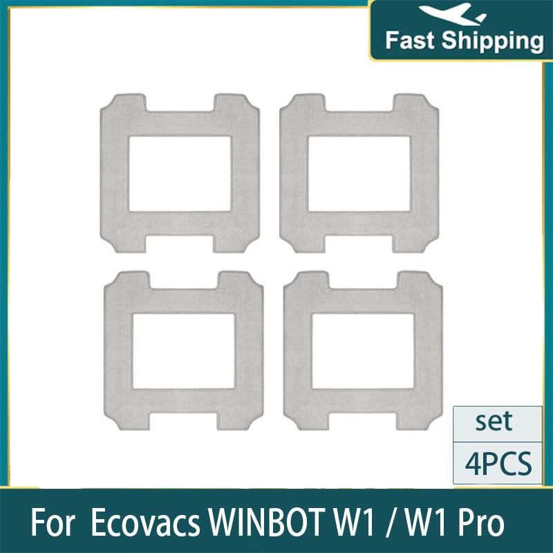 Washable Mop Cloths Cleaning Rag for Ecovacs WINBOT W1 / W1 Pro Window Cleaner Robot Accessories