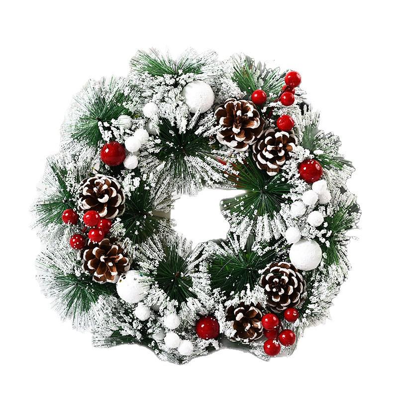 Přeshraniční vánoční věnec Dekorace na dveře a okno pro sváteční oslavy