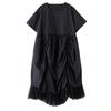 Kurzarm Plus Size Schwarzes Vintage-Kleid, neu in Kleidern für Damen, lässig, locker, lang, Sommerkleid