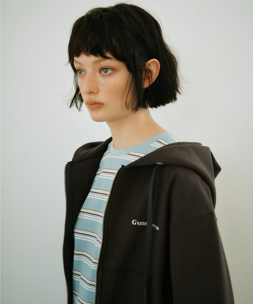 GREENBUTTER Cotton Stripe Tee (Indie Blue)