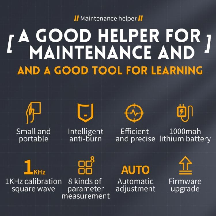 Multi Function Digital Oscilloscope with 200Khz Bandwidth Waveform Generator