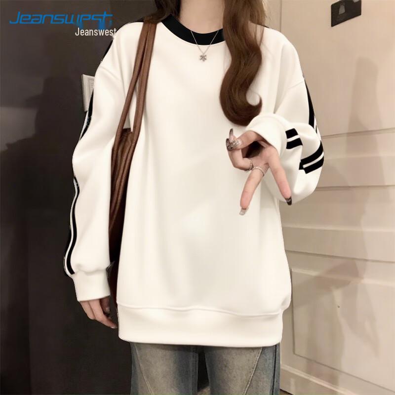 

JEANSWEST Women s American Casual Crewneck Sweatshirt 2XL