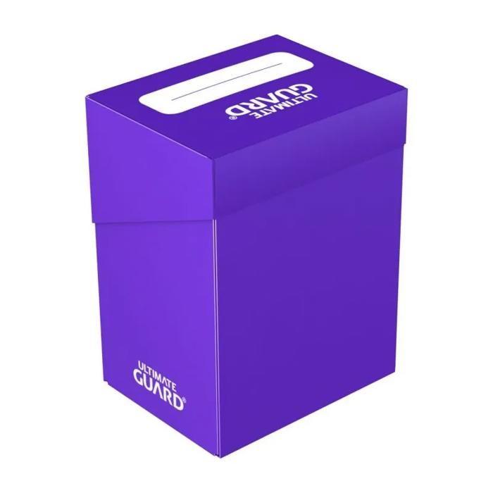 Boîte pour cartes - ultimate guard - deck case box 80+ - violet - protection optimale - matériau résistant