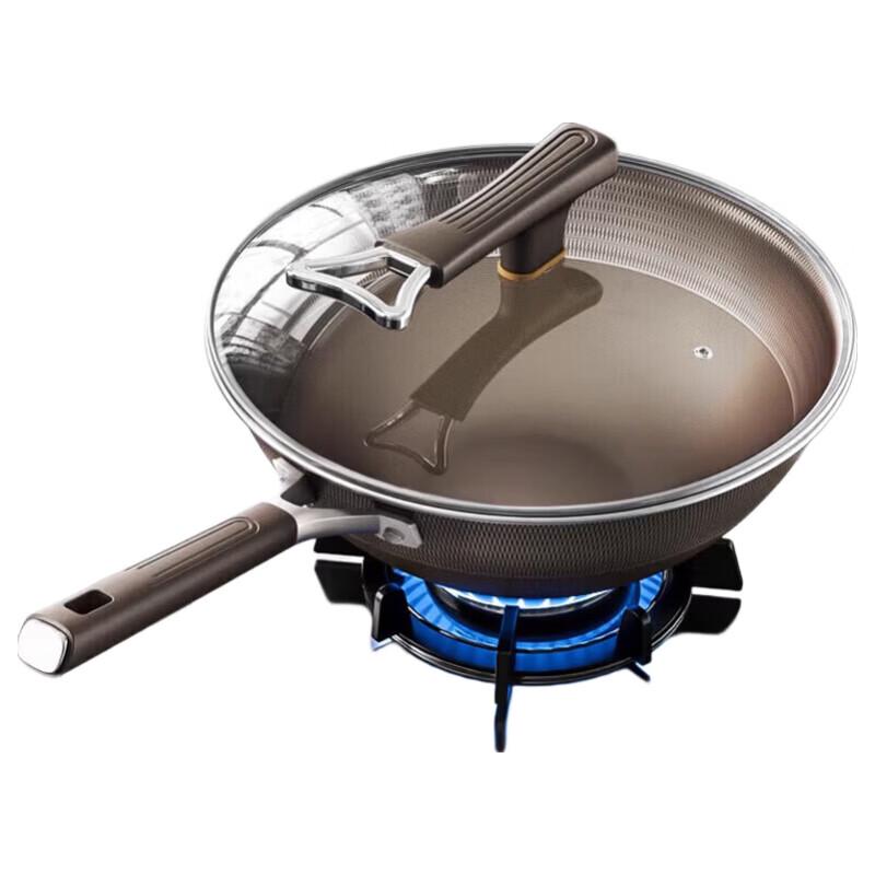 Shangheng Stainless Steel Wok with Lid