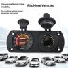 High Compatibility Double USB A 4.8A Charging Panel for Vehicle and Marine Use Including Voltage Screen Waterproof Cover