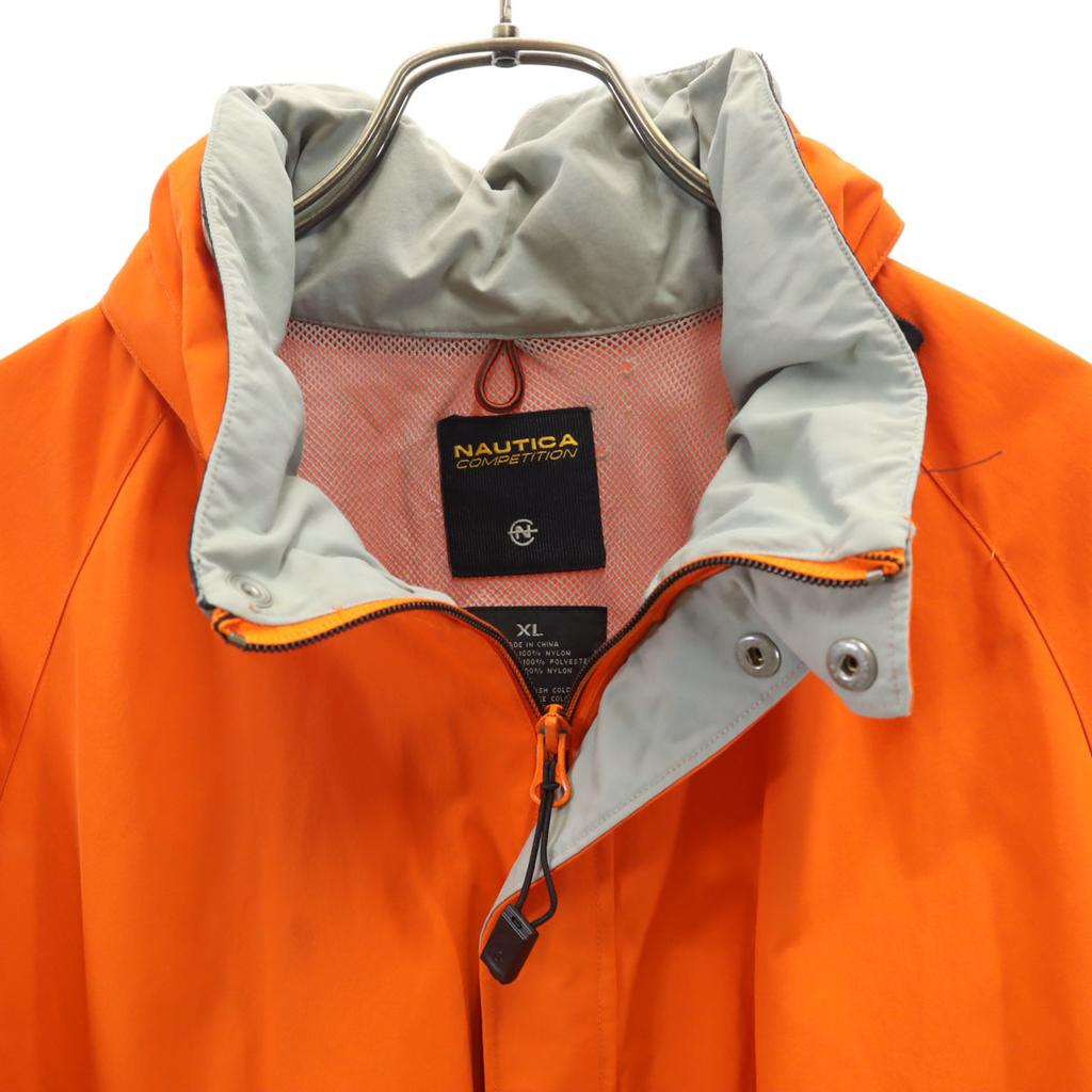NAUTICA Jacket XL Orange Mesh lining Men's Used