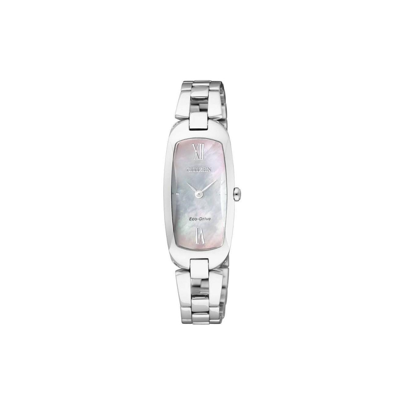 CITIZEN 50m Water Resistant Light Powered Quartz Movement Stainless Steel Strap Watch 18*37mm Unisex EX110051D