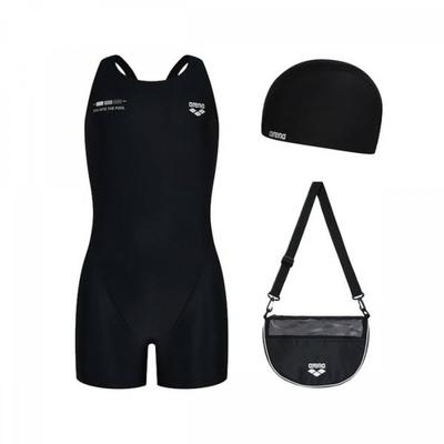 Girls Monofull 3 Part Swimsuit Kit  A6sg1kg01 Blk 