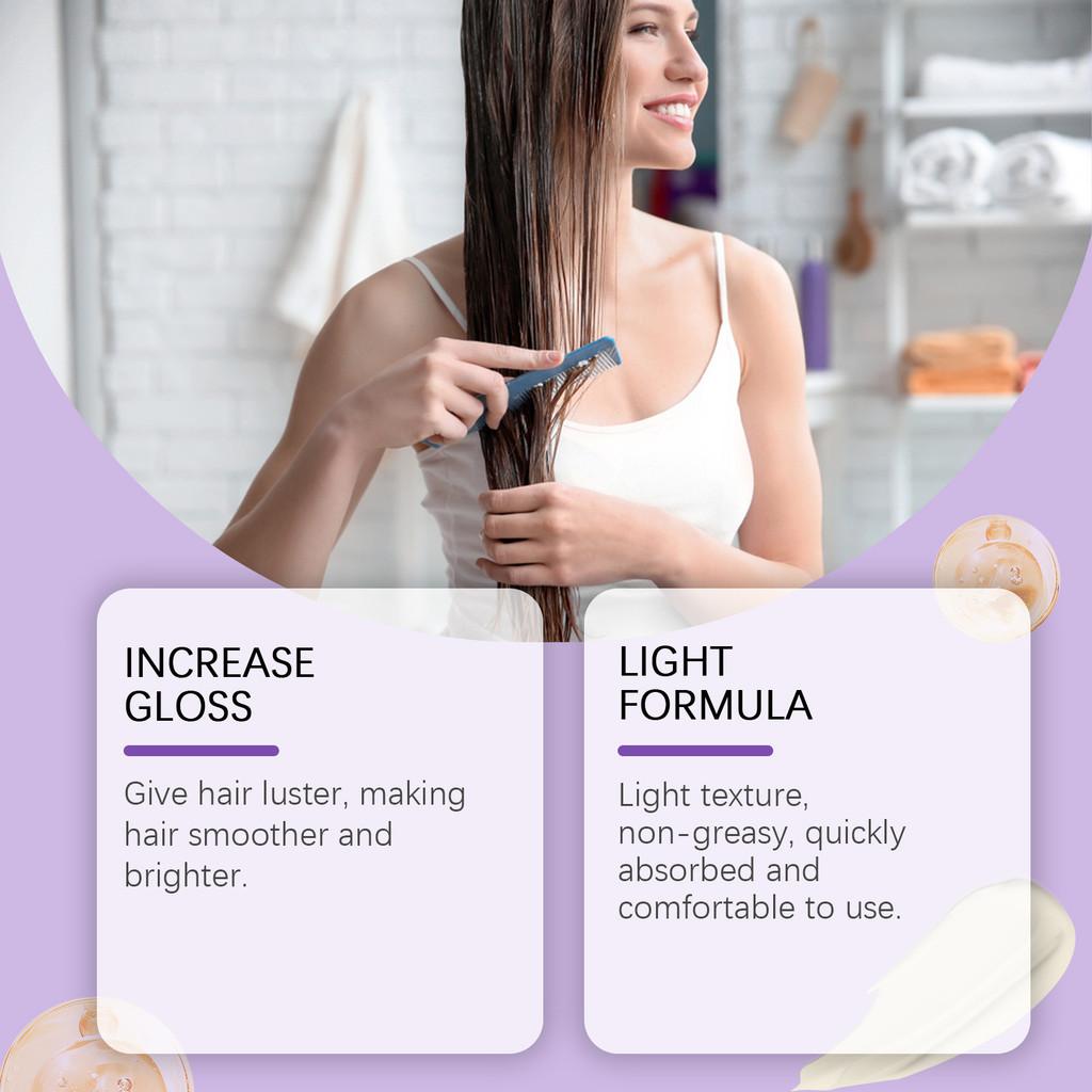 Hoegoa Moisturizing Hair Mask Nourishing Hydrating Repairing Dry Frizzy Smooth Hair Treatment