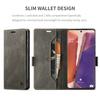 Für Samsung Galaxy Note20 Brieftasche Hülle AUTSPACE A01 Leder Ständerhülle mit RFID-blockierendem Kartenhalter
