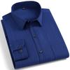 Quality Stretch Men Shirt Viscose Fiber Long Sleeve Anti-wrinkle Non-ironing Regular Fit  Casual Business Office Stretch Shirt