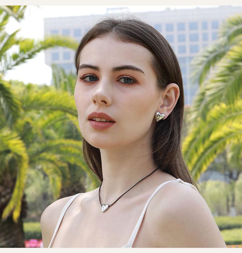 Fever Love Vintage Francouzský Luxusní Náhrdelník a Náušnice Set: Špičkové stříbro 925, Niche design, Stahovací uzávěr