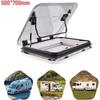 700*500mm Wohnmobil Dachfenster Dachluke mit LED, Wohnmobil Dachluke Dachlüftungsklappe, Wohnmobil Camper Dachlüftung