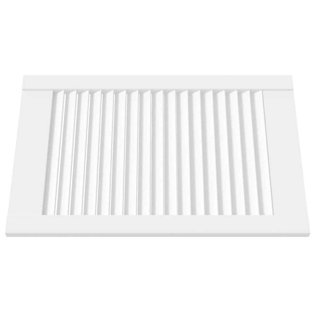 Vidaxl Drzwi Żaluzjowe Do Szafki, 2 Szt., Białe, 61,5X39,4 Cm, Sosnowe