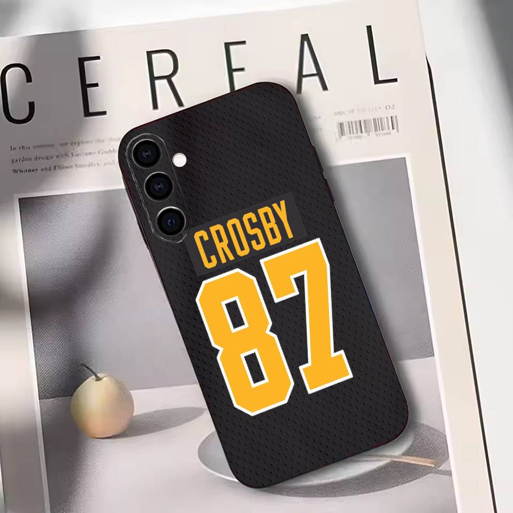 Hockey Player S-Sidney Crosby  Phone Case For Samsung Galaxy A73,A72,A71,A70,A53,A52,A51,Others Soft Black Cover