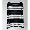 RARAMA 2026 Striped T-Shirt Lyocell Tencel Wool Blend One-Shoulder Convertible Vintage Style Sun Protection Cover-Up