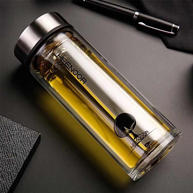 

Xino Double-Layer Borosilicate Glass Tea Infuser Mug