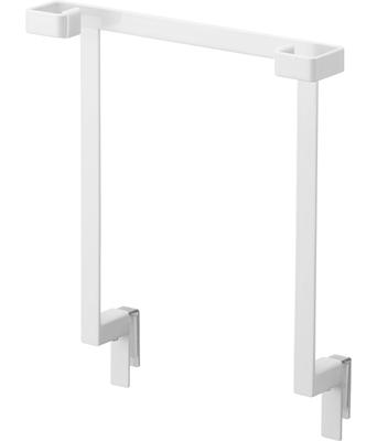 Yamazaki Tower Storage Door Plastic Bag W22 X X Tower Plastic Bag Trash 10332 Under-Sink Hanger, White, D8.1-10 H25.6cm, Stand, Hook, Can,