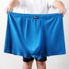 Pure Cotton Plus Size Men's Boxer Briefs - Loose Fit High Waist Underpants for Middle-Aged & Elderly Men
