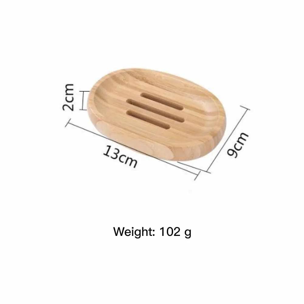 1PC Soap Box Natural Bamboo Dishes Bath Soap Holder Bamboo Case Tray Wooden Prevent Mildew Drain Box Bathroom Washroom Tools