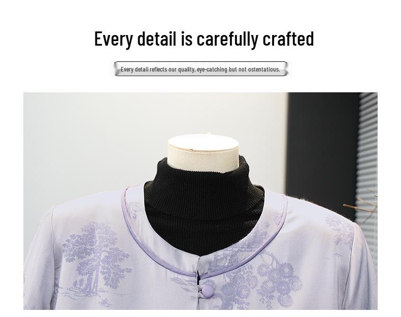 2026 Spring/Autumn Women's Embroidered Jacquard Jacket: New Chinese Style, Round Neck, Fashionable Casual High-End Trend
