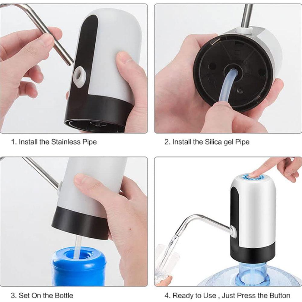 Portable Water Dispenser Electric Pump Household Mineral Water Wireless One Click Water Kitchen Dispenser Hand Press Water Pumps