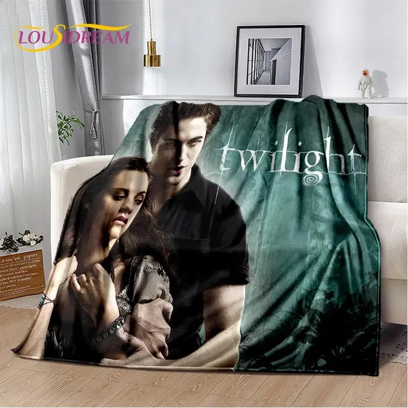 Die Twilight Saga HD-bedruckte weiche Plüschdecke, Flanelldecke, Überwurf, Decke für Wohnzimmer, Schlafzimmer, Bett, Sofa, Picknick, Abdeckung für Kinder