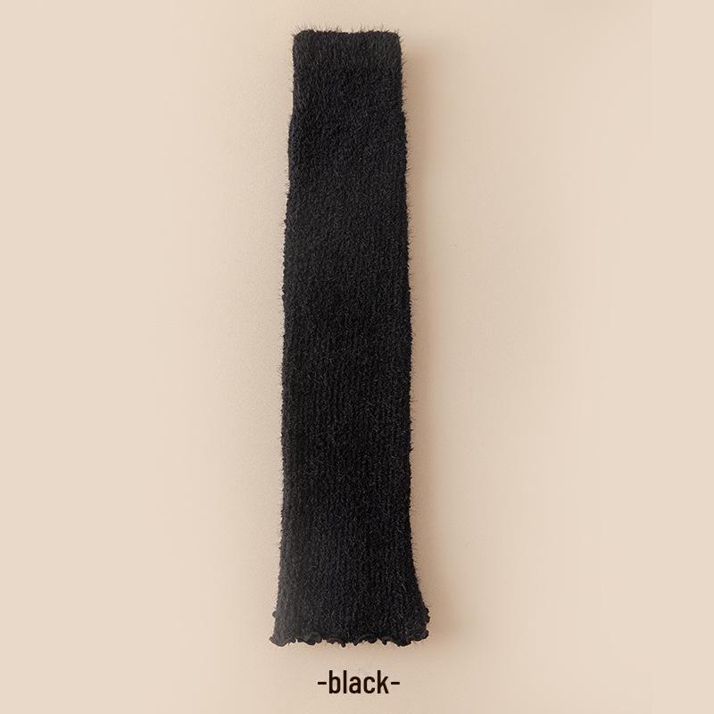 Women's Knee-Length and Over-the-Knee Plush Winter Socks, Thickened for Warmth