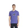 Adidas T Shirts Men's Purple Crew Neck Moderate Straight Fit GP0850