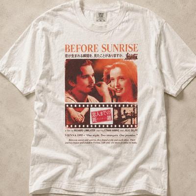 Before Sunrise Film Poster T-Shirt | Indie Romance Movie Graphic Tee