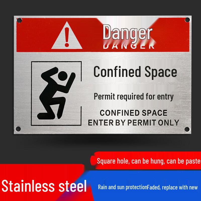 Restricted Space Entry Permit Sign