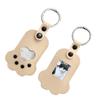 Pet Furs Memorial Keychains Dog Cats Hair Keepsakes Holder Engraved Pet Loss Gift Pet Hair Container Keyring Keepsakes