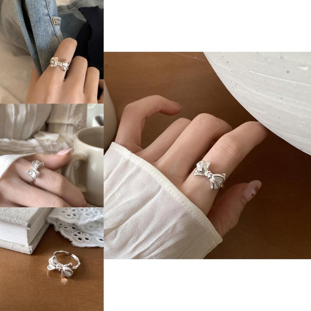 Style Contemporary Korean Bowknot Open Ring Perfect For Women Stylish