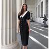 LYRIA French Doll Collar Dress Women's Bubble Sleeve Slimming A- Line Dress Fashionable Casual Wear