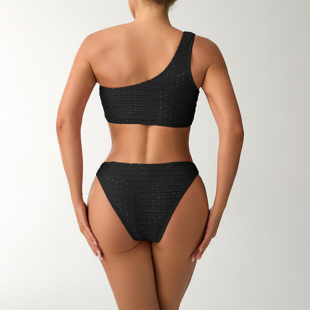 Women's One-shoulder Bikini Two-piece Swimsuit For The Beach