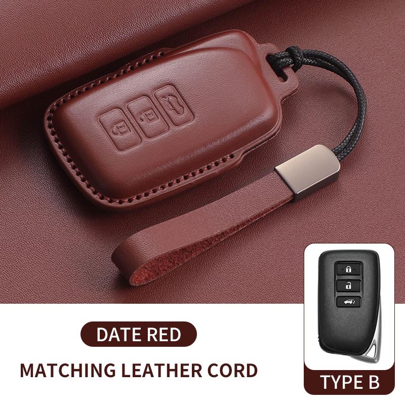 Top Layer Leather Car Key Case Cove Fob for Lexus NX GS RX IS ES GX LX RC 200 250 350 LS 450H 300H Car Keychain Accessories