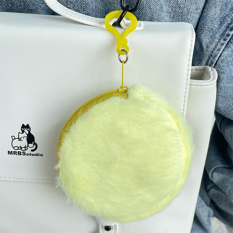 Plüsch-Geldbörse, Mini-Geldbörse, tragbare Münztasche, Schlüsselanhänger, Anhänger, Kopfhörer-Organizer, Datenkabel, Lippenstift-Aufbewahrung