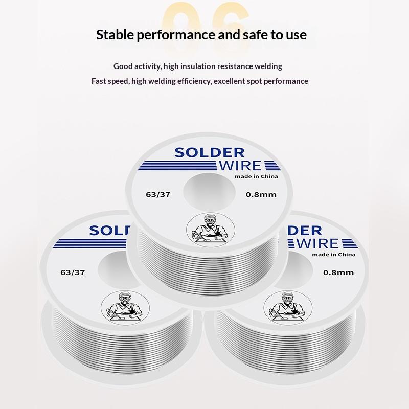 100/20G Solder Wire Tin Roll Clean Rosin Welding Core Soldering Wire Flux Reel Tube Low Temperature Easy Melt Solder Wire