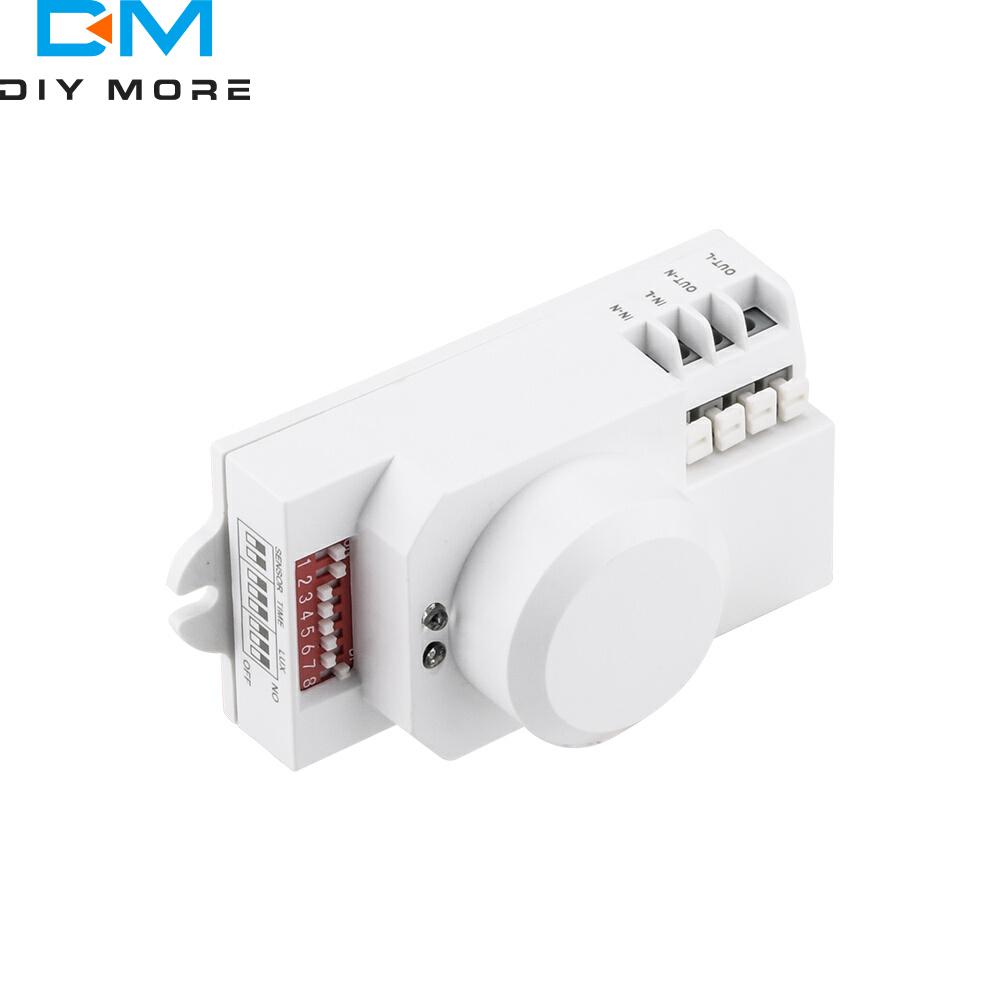 5.8GHz AC 85V-250V Microwave Radar Sensor Switch Body Motion Detector For LED Light Sensors Switches