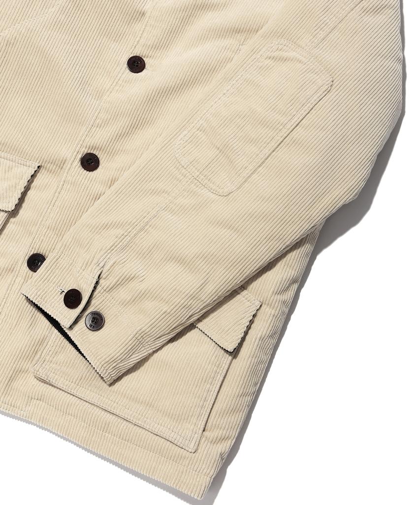 Iey Voyage Coduroy Work Jacket Ivory