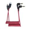 Stretchable 40Cm 3.5Mm To Type C Mics Cable For RODE Wireless GO/GO II Mics With Reinforced Stress Relief Design