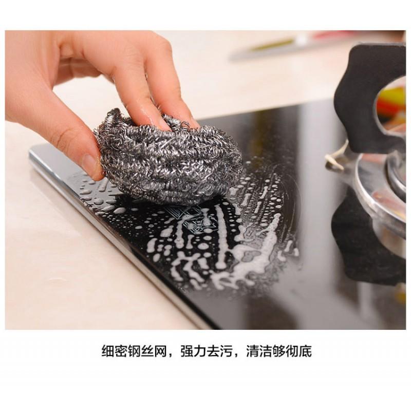 Stainless Steel Scrubber Sponge Set 3pcs 304 Grade Kitchen Cleaning Tools Pots Pans Dishes