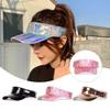 Hip-hop Style Empty Top Hats Plain Bling Sunscreen Hat Laser Baseball Caps Tennis Golf
