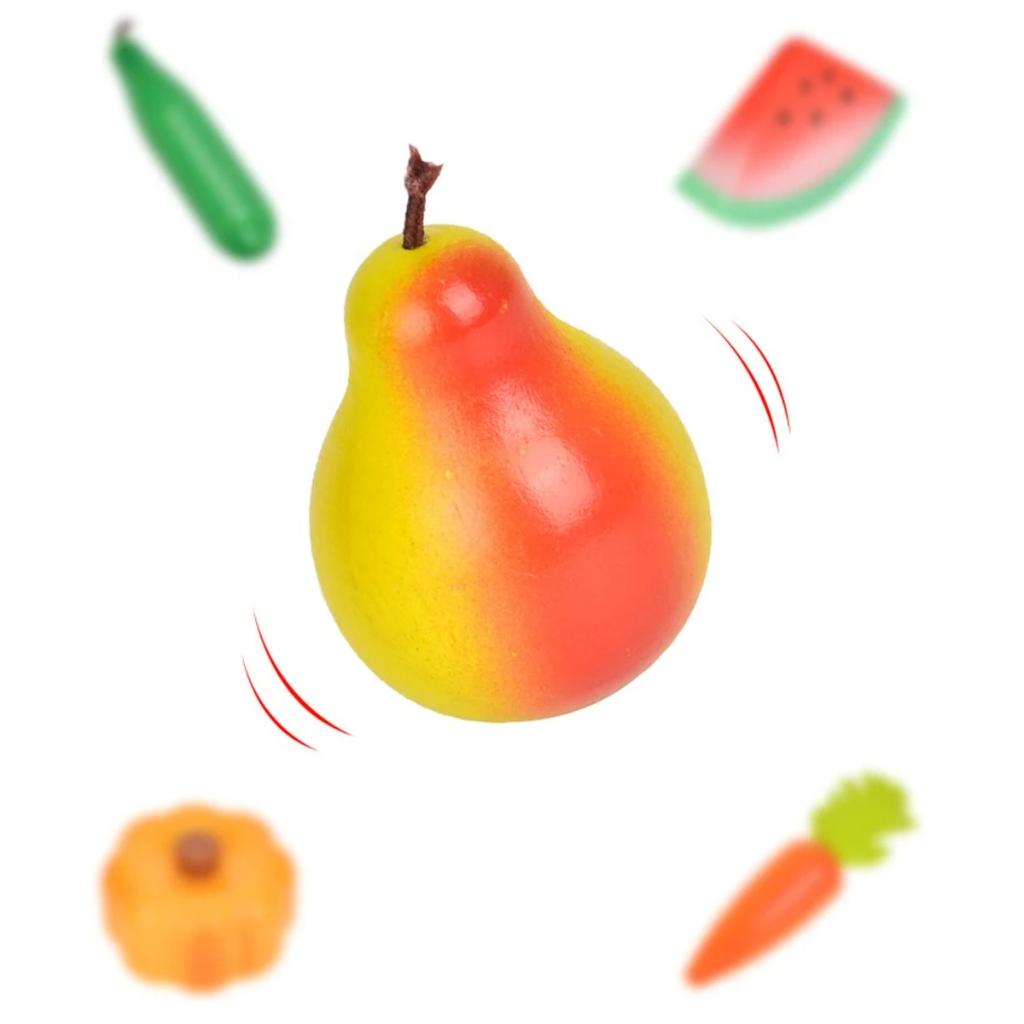 Children Wooden Kitchen Dessert Making Toys Pretend Play Montessori Fruits Vegetables Seafood Simulation Food Set Toys for Girls