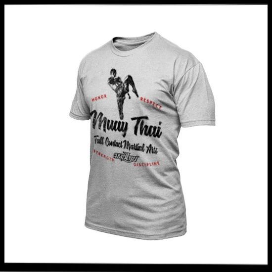 

Муай Тай Боевые Искусства Таиланд Кикбоксинг Футболка Полный Контакт Тайский Боксер Колено 3XL