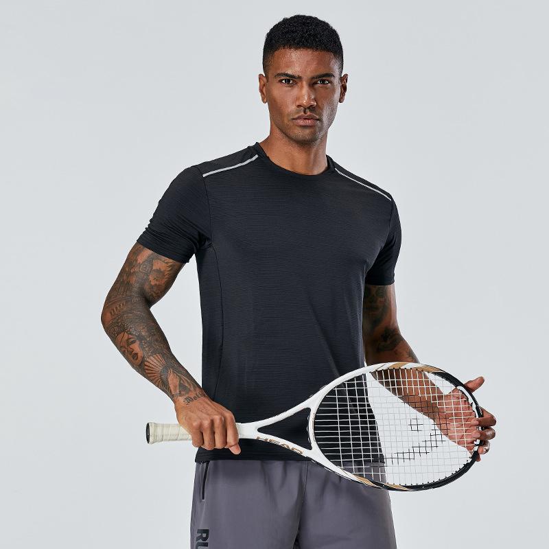 Summer Sports Quick-Dry T-Shirt for Men and Women Fitness and Running Crew Neck Short Sleeve